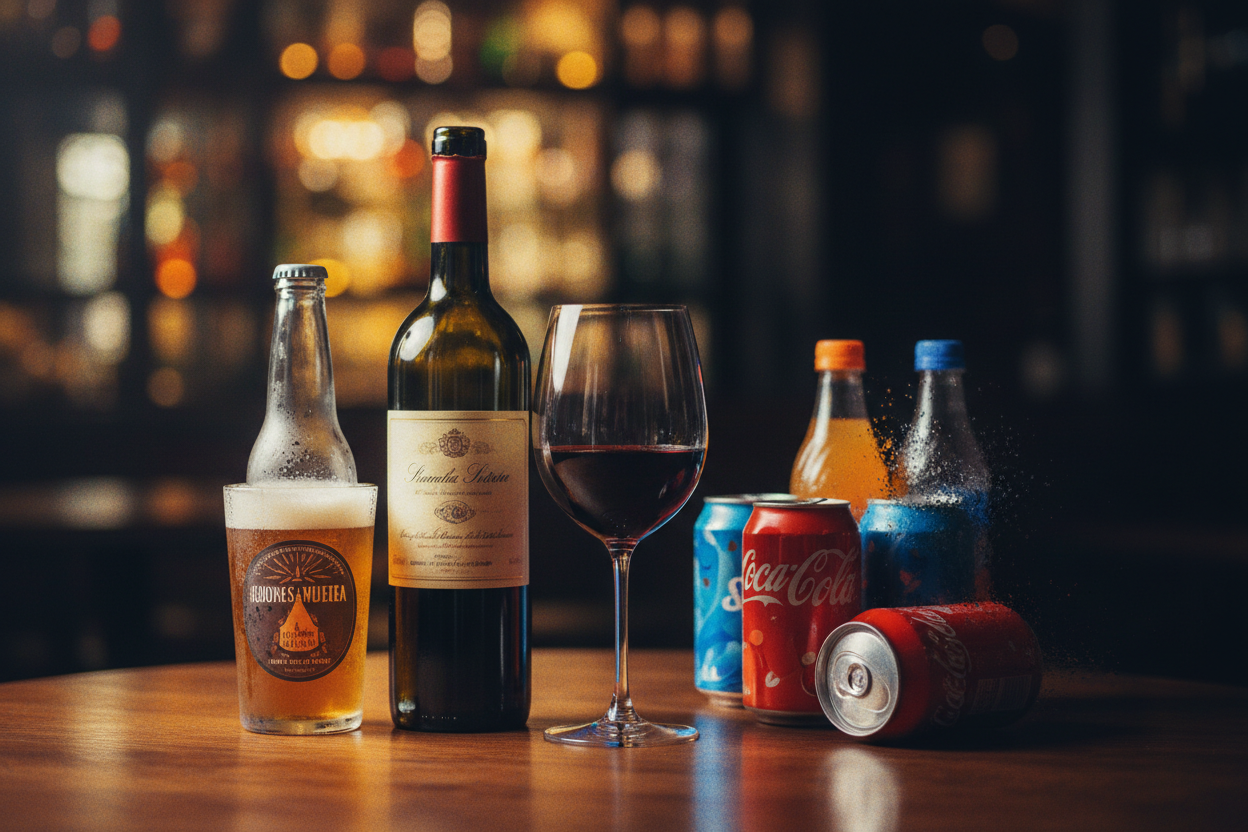 El enemigo del vino no es la cerveza… es el refresco