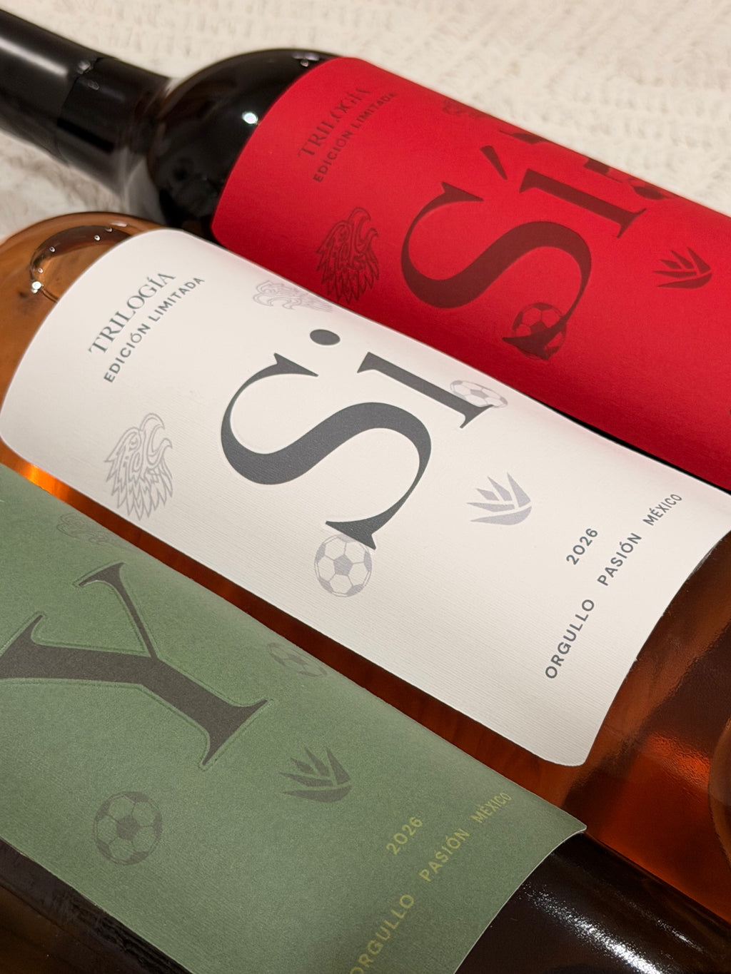 Vino blanco, rosado y tinto
